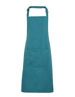 Premier Workwear Farbenfrohe Twill-Schürze mit Tasche, Hot Pink (ca. Pantone 214C) 72 x 86 cm, PW154 – Teal (ca. Pantone 3155C)