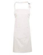 Premier Workwear Farbenfrohe Twill-Schürze mit Tasche, Hot Pink (ca. Pantone 214C) 72 x 86 cm, PW154 – White