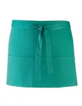 Premier Workwear 3-Taschen Schürze aus Baumwolle/Polyester, Burgundy (ca. Pantone 216C) 60 x 33 cm, PW155 – Emerald (ca. Pantone 341C)