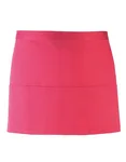 Premier Workwear 3-Taschen Schürze aus Baumwolle/Polyester, Burgundy (ca. Pantone 216C) 60 x 33 cm, PW155 – Hot Pink (ca. Pantone 214C)