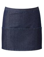 Premier Workwear 3-Taschen Schürze aus Baumwolle/Polyester, Black (ca. Pantone Black C) 60 x 33 cm, PW155 – Indigo Denim