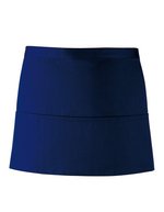 Premier Workwear 3-Taschen Schürze aus Baumwolle/Polyester, Black (ca. Pantone Black C) 60 x 33 cm, PW155 – Navy (ca. Pantone 2766C)