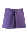 Premier Workwear 3-Taschen Schürze aus Baumwolle/Polyester, Burgundy (ca. Pantone 216C) 60 x 33 cm, PW155 – Purple (ca. Pantone 269C)
