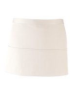 Premier Workwear 3-Taschen Schürze aus Baumwolle/Polyester, Black (ca. Pantone Black C) 60 x 33 cm, PW155 – White