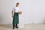 Premier Workwear Colourful Twill Apron with Front Pocket – Bottle Green (ca. Pantone 560C)