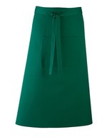Premier Workwear Farbenfrohe Twill-Schürze mit Fronttasche, Black (ca. Pantone Black C) 90 x 80 cm, PW158 – Bottle Green (ca. Pantone 560C)