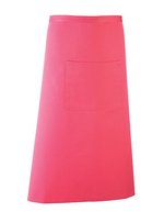 Premier Workwear Farbenfrohe Twill-Schürze mit Fronttasche, Black (ca. Pantone Black C) 90 x 80 cm, PW158 – Fuchsia (ca. Pantone 219C)