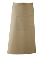 Premier Workwear Farbenfrohe Twill-Schürze mit Fronttasche, Black (ca. Pantone Black C) 90 x 80 cm, PW158 – Olive (ca. Pantone 7763C)