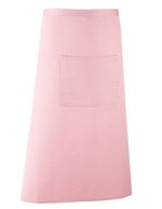 Premier Workwear Farbenfrohe Twill-Schürze mit Fronttasche, Black (ca. Pantone Black C) 90 x 80 cm, PW158 – Pink (ca. Pantone 1895C)