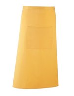 Premier Workwear Farbenfrohe Twill-Schürze mit Fronttasche, Black (ca. Pantone Black C) 90 x 80 cm, PW158 – Sunflower (ca. Pantone 136C)