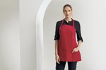 Premier Workwear 2-in-1 Latz- und Hüftschürze Baumwolle, Black (ca. Pantone Black C) 60 x 62 cm, PW159 – Bild 1