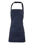 Premier Workwear 2-in-1 Latz- und Hüftschürze Baumwolle, Royal (ca. Pantone 7687C) 60 x 62 cm, PW159 – Navy (ca. Pantone 533C)