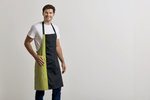 Premier Workwear Kontrast-Latzschürze mit verstellbarem Umhängeband, Black/Dark Grey (ca. Pantone 431C) 72 x 86 cm, PW162 – Bild 1