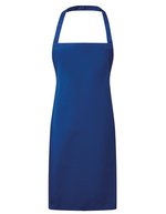Premier Workwear Latzschürze aus strapazierfähigem Twill, Black (ca. Pantone Black C) 67 x 78 cm, PW165 – Royal (ca. Pantone 7687C)