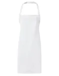Premier Workwear Latzschürze aus strapazierfähigem Twill, Royal (ca. Pantone 7687C) 67 x 78 cm, PW165 – White