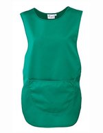 Premier Workwear Damen-Tabard mit Tasche und Druckknopf, Black L, PW171 – Emeraude (ca. Pantone 341C)