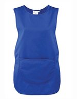 Premier Workwear Damen-Tabard mit Tasche und Druckknopf, Black L, PW171 – Royal (ca. Pantone 286C)