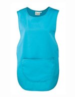 Premier Workwear Damen-Tabard mit Tasche und Druckknopf, Black L, PW171 – Turquoise (ca. Pantone 312C)
