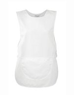 Premier Workwear Damen-Tabard mit Tasche und Druckknopf, Black L, PW171 – Blanc