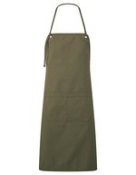 Premier Workwear Doppeltaschen-Canvas-Schürze Artisan's Choice, Black (ca. Pantone Black C) 72 x 86 cm, PW181 – Olive (ca. Pantone 7763C)