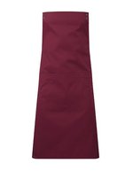 Premier Workwear Farbenfrohe Schürze mit Druckknöpfen, Black (ca. Pantone Black C) 70 x 86 cm, PW190 – Borgogna (ca. Pantone 209C)