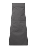 Premier Workwear Farbenfrohe Schürze mit Druckknöpfen, Black (ca. Pantone Black C) 70 x 86 cm, PW190 – Grigio scuro (ca. Pantone 425C)