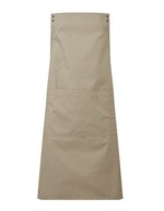 Premier Workwear Farbenfrohe Schürze mit Druckknöpfen, Black (ca. Pantone Black C) 70 x 86 cm, PW190 – Cachi (ca. Pantone 7536C)