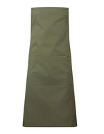 Premier Workwear Farbenfrohe Schürze mit Druckknöpfen, Black (ca. Pantone Black C) 70 x 86 cm, PW190 – Oliva (ca. Pantone 7763C)