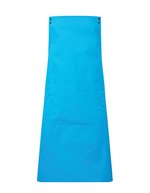 Premier Workwear Farbenfrohe Schürze mit Druckknöpfen, Black (ca. Pantone Black C) 70 x 86 cm, PW190 – Turchese (ca. Pantone 7703C)