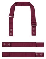 Premier Workwear Farbenfrohe Schürzenträger aus Recyclingmaterial, Black (ca. Pantone Black C) 2,5 x 90 cm, PW191 – Burgundy (ca. Pantone 209C)