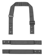 Premier Workwear Farbenfrohe Schürzenträger aus Recyclingmaterial, Black (ca. Pantone Black C) 2,5 x 90 cm, PW191 – Dark Grey (ca. Pantone 425C)