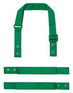 Premier Workwear Farbenfrohe Schürzenträger aus Recyclingmaterial, Black (ca. Pantone Black C) 2,5 x 90 cm, PW191 – Emerald (ca. Pantone 7728C)