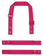 Premier Workwear Farbenfrohe Schürzenträger aus Recyclingmaterial, Black (ca. Pantone Black C) 2,5 x 90 cm, PW191 – Hot Pink (ca. Pantone 215C)