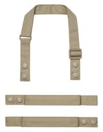 Premier Workwear Farbenfrohe Schürzenträger aus Recyclingmaterial, Black (ca. Pantone Black C) 2,5 x 90 cm, PW191 – Khaki (ca. Pantone 7536C)