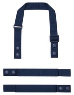 Premier Workwear Farbenfrohe Schürzenträger aus Recyclingmaterial, Black (ca. Pantone Black C) 2,5 x 90 cm, PW191 – Navy (ca. Pantone 533C)