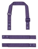 Premier Workwear Farbenfrohe Schürzenträger aus Recyclingmaterial, Black (ca. Pantone Black C) 2,5 x 90 cm, PW191 – Purple (ca. Pantone 7447C)