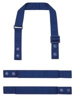 Premier Workwear Farbenfrohe Schürzenträger aus Recyclingmaterial, Black (ca. Pantone Black C) 2,5 x 90 cm, PW191 – Royal (ca. Pantone 7687C)