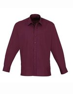 Men´s Poplin Long Sleeve Shirt – Aubergine