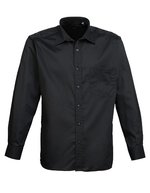 Men´s Poplin Long Sleeve Shirt – Black