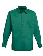Premier Workwear Men´s Poplin Long Sleeve Shirt Royal (ca. Pantone 7686C) 46 (XXL/18) (PW200), PW200 – Emerald