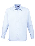 Premier Workwear Men´s Poplin Long Sleeve Shirt Royal (ca. Pantone 7686C) 46 (XXL/18) (PW200), PW200 – Light Blue