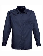 Premier Workwear Men´s Poplin Long Sleeve Shirt Royal (ca. Pantone 7686C) 46 (XXL/18) (PW200), PW200 – Navy