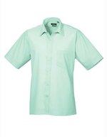 Men´s Poplin Short Sleeve Shirt – Aqua