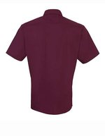 Men´s Poplin Short Sleeve Shirt – Aubergine