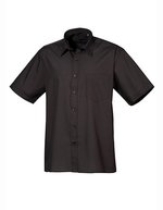 Men´s Poplin Short Sleeve Shirt – Black