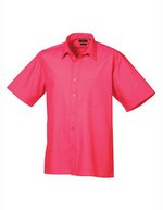 Men´s Poplin Short Sleeve Shirt – Hot Pink
