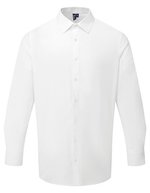 Men’s Long Sleeve ‘Recyclight’ Poplin Shirt – Bianco