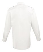 Premier Workwear Pilot Shirt Langarm mit Brusttaschen, White 39,5 (15H), PW210 – Bild 4