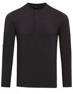 Premier Workwear T-Shirt mit Krempelärmeln für Herren, Black (ca. Pantone Black C) XS, PW218 – Bild 2
