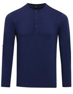 Premier Workwear T-Shirt mit Krempelärmeln für Herren, Black (ca. Pantone Black C) XS, PW218 – Indigo (ca. Pantone 2380C)